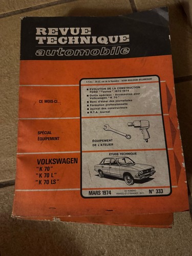 Revue technique volkswagen - technique, k
