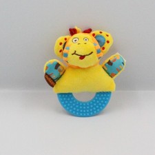Doudou hochet singe orange bleu jaune BABYMOOV - 24256
