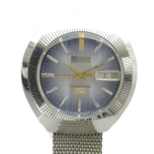 Citizen cosmotron cadran bleu - cadran,