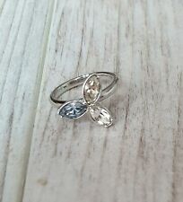 Bijoux fantaisie Pierre Lang bague déclaration pierres blanches anciens modèles