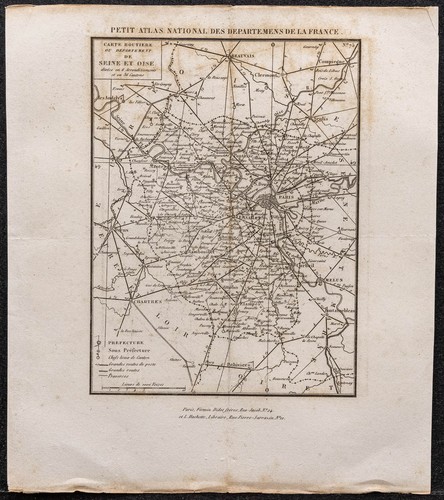 1839 carte du département - du,