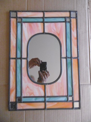 Panneau vitrail miroir pour - panneau,