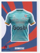 Maillot domicile / Perpignan N°281 Panini Rugby Top 14 2024-2025