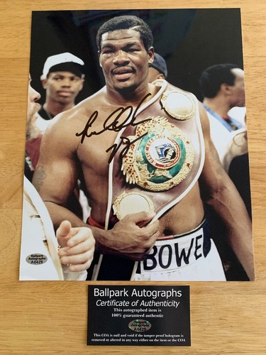 Riddick bowe signed - bowe,