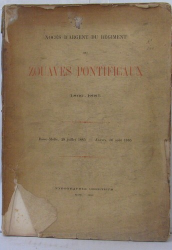 Noces argent des zouaves - d'argent,