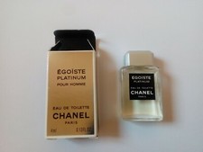 Miniature Égoïste platinium de Chanel 4 ml neuf bouchon siglé relief