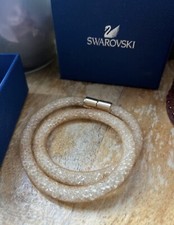 Bracelet Swarovski Stardust Double doré cristaux taille S-M