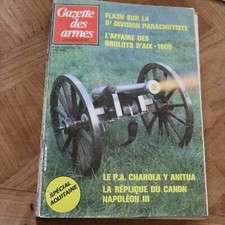 Revue GAZETTE ARMES n°128 1984 pistolet charola mossine lance flamme brulot