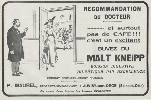 Publicité papier 1916 - de,