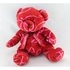 Doudou ours rouge rose NOCIBE