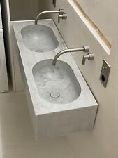 John Pawson for Cocoon double basin sink vasque Carrara marble