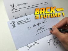 Bttf LETTER LOU'S CAFE BACK TO