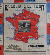 Affiche originale TOUR DE FRANCE 1949 MARSEILLE vélo cyclisme 60x80cm 1655