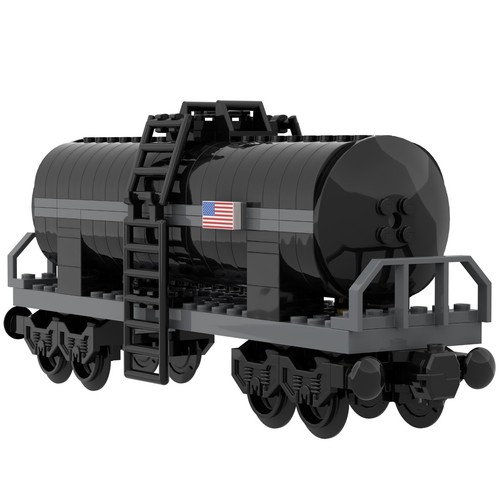 Lego black tanker train - lego,