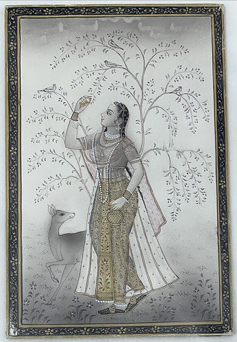Peinture miniature indienne - peinture,