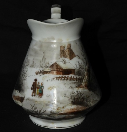 Pichet 19ème porcelaine - pichet,