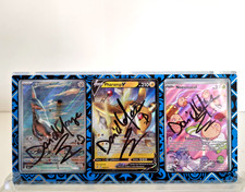 Pokémon lot 3 cartes Signé David Lafarge Alternative ETB Coffret Display