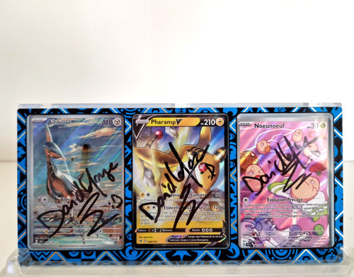 Pokémon lot cartes signées - lot,