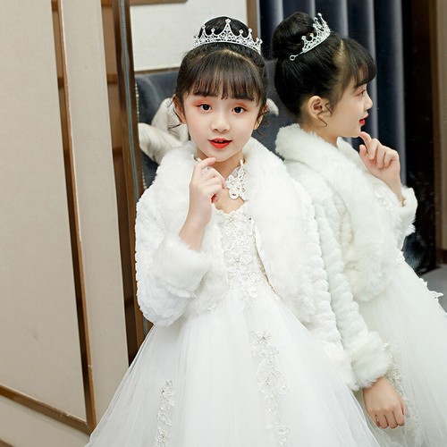 Filles enfants fausse fourrure - fausse,