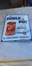 Plaque émaillée  " La Poule