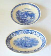 2 PLATS CREUX UN ROND ET UN OVALE FAIENCE VILLEROY ET BOCH SERVICE BURGENLAND