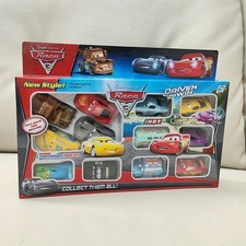 12pcs Voitures Pixar Cars - McQueen, Jackson Storm, Mater, Jouets PVC Enfants