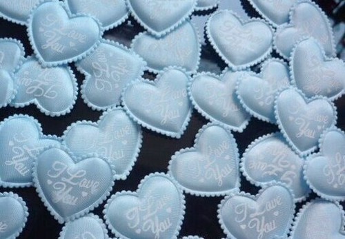 Applique petale coeur satin - petale,