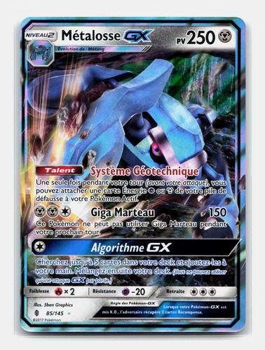 Carte pokémon métalosse - carte, gx