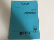 manuel de réparation 887-F-01/96 peugeot 406 injection Bosch AS3 VP20 moteur DHX