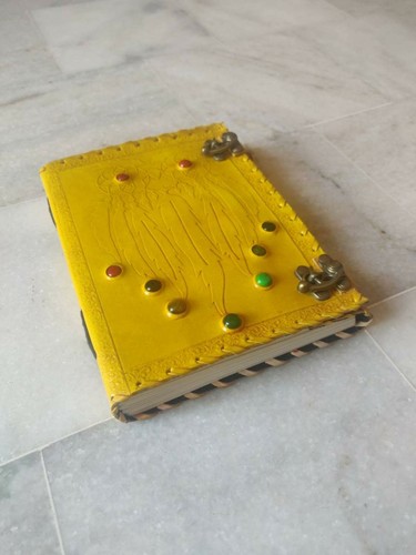 Cuir journal chouette design - journal,