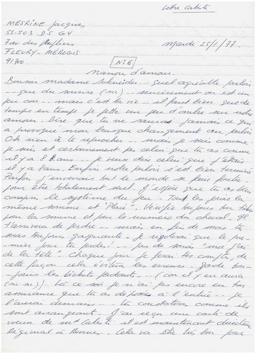 Jacques mesrine lettre - mesrine,