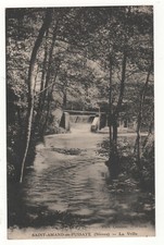 CPA 58 - SAINT-AMAND-en-PUISAYE : LA VRILLE (NIÈVRE) ÉCRITE