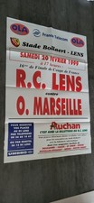 AFFICHE  FOOTBALL  / COUPE  DE FRANCE  1999 / LENS   CONTRE  OM / 16  EME FINALE
