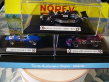 3 Alpines Formule 1/2/3  Année 64/72/76  Boite Plexi 1/43