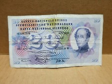 SUISSE billet de 20 francs