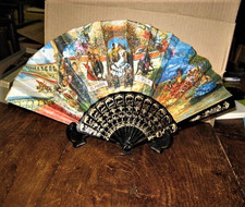 éventail décor scènes