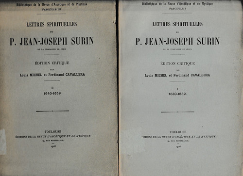 Surin lettres spirituelles - -,