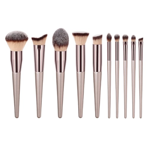 Pcs makeup brushes kit - 10,