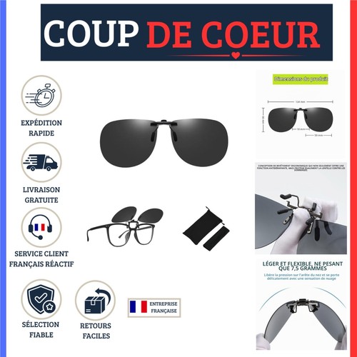 Clip solaire lunettes - , vue