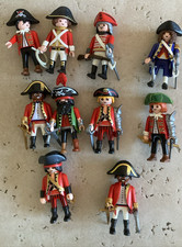 playmobil   lot personnages  pirates, avec armes et accessoires