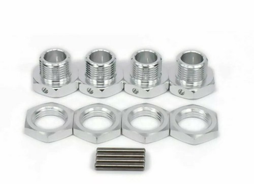 Silver 17mm wheel rim hex - silver,