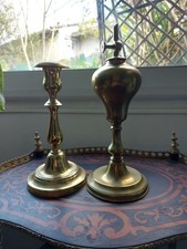 Lampe à essence et 1 bougeoir