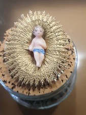 Ancien Enfant Jésus Cire Creche Noël Santon 4 Cm  Devineau 