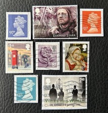 Lot de 8 timbres du