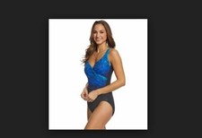 NWT Miraclesuit Mediterra Sanibel One-piece Teal Green Swimsuit 8