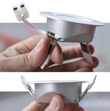 4W 230V LED Lampe Spot Encastré Pour Cuisine Salle de Bain Wc à Sec Jusqu'À 2mm