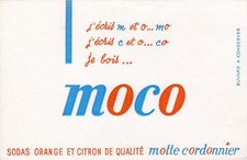 * BUVARD MOTTE CORDONNIER **SODA ORANGE ET CITRON DE QUALITE**