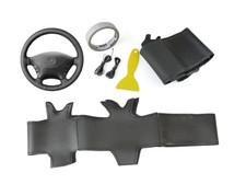 Couvre Volant Sur Mesure Dans Cuir Noir Pour Mercedes-Benz Sprinter Vito Viano