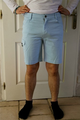 Short bleu stretch kanabeach - short,