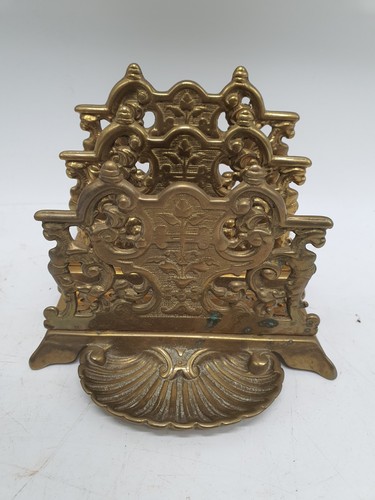 Ancien porte lettre bronze - porte,